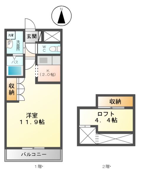 クローバーハウスＣの間取り