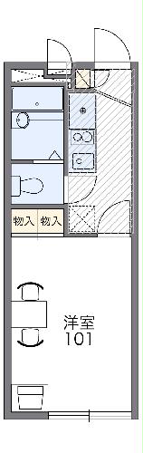 レオパレスエスト千間台の間取り