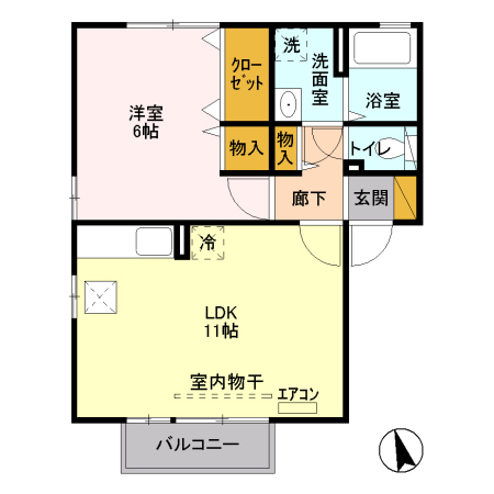 マーシュ　Ⅱの間取り