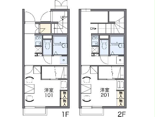 レオパレスプラムヴィラ2の間取り