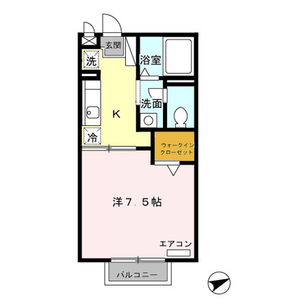 ルネ城東の間取り