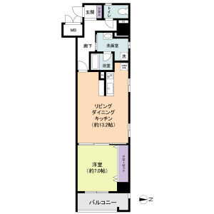 BPRレジデンス金山の間取り