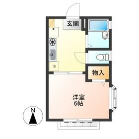 緑町の完工年月(2001年1月)築の賃貸アパートの間取り