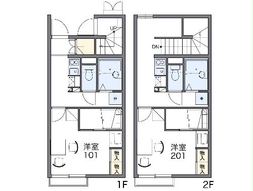レオパレスオオヒガシの間取り