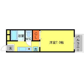 ヴィラプレフェールⅡA棟の間取り