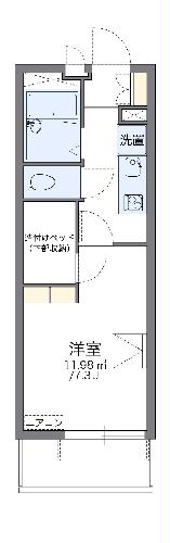 レオパレストルネード　舞阪の間取り
