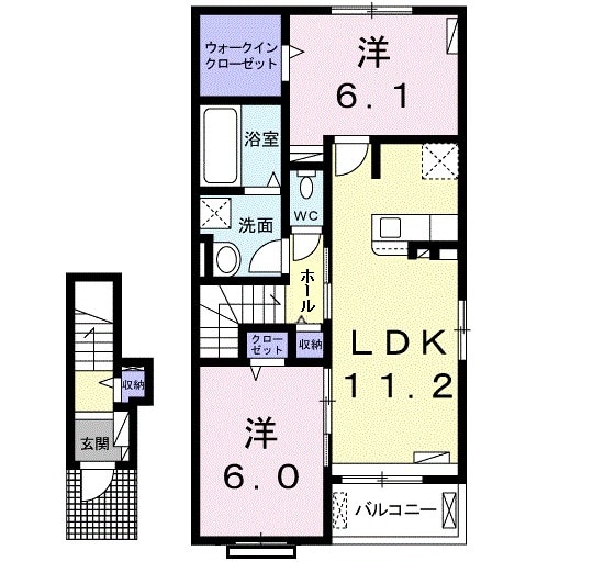 サン ポポラの間取り