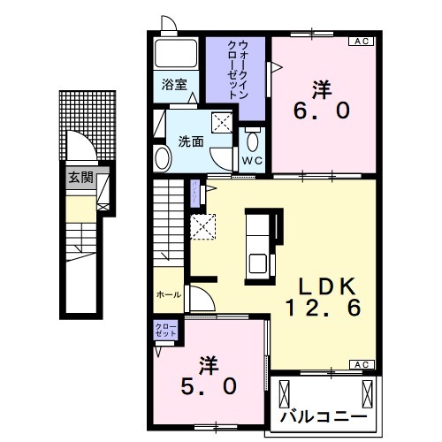 パインオークⅥの間取り