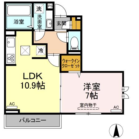 セジュール春日町1 の間取り