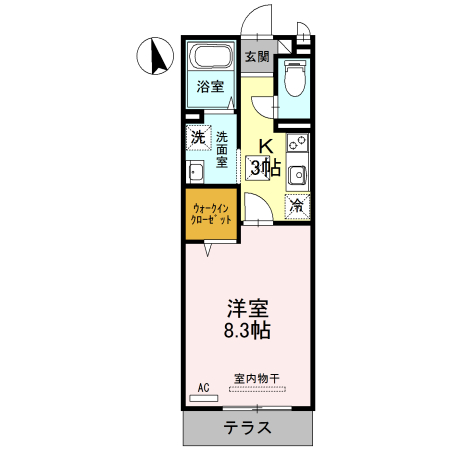 スタシオン東野・アクシス A棟の間取り
