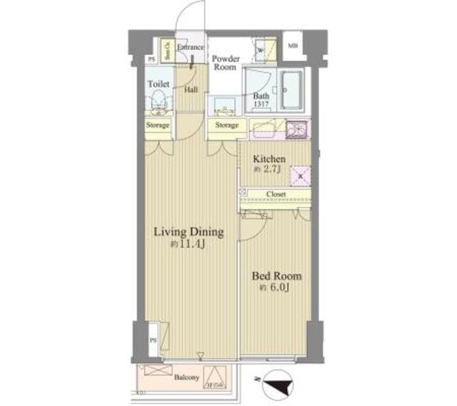 神楽坂南町ハウス・301号室の間取り