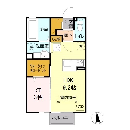 ブラウ バウム Aの間取り