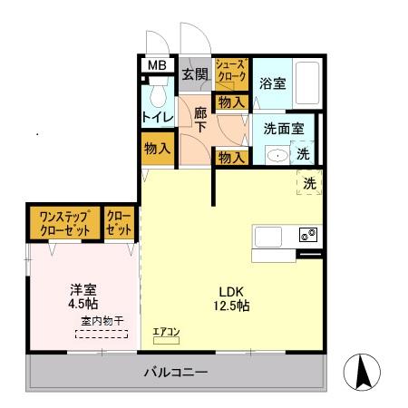 オルテシア Ⅰの間取り