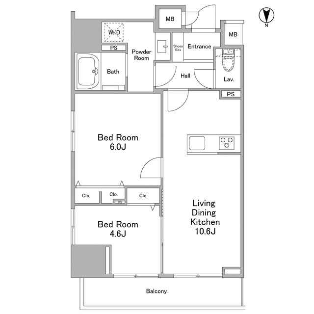 リバーレ浅草ウエストの間取り