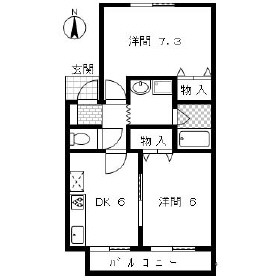 ジュールB棟の間取り