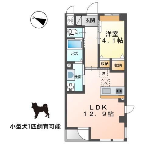 HIRO WEST(ヒロ ウエスト)の間取り