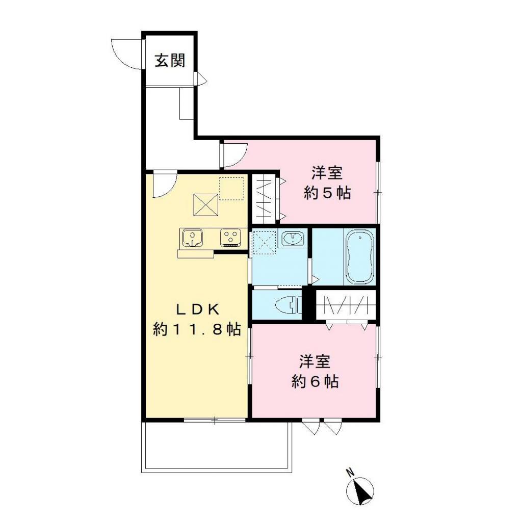 FAIRFIELD COTTAGEの間取り