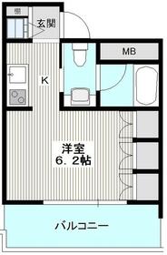 ヴィルラフィーネ東新宿・406号室の間取り