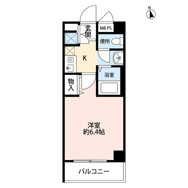 アンプルール　ベトン　川口の間取り