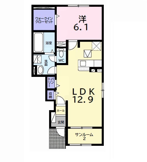 エレガンスの間取り