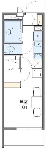 植松町の完工年月(2008年4月)築の賃貸マンションの間取り