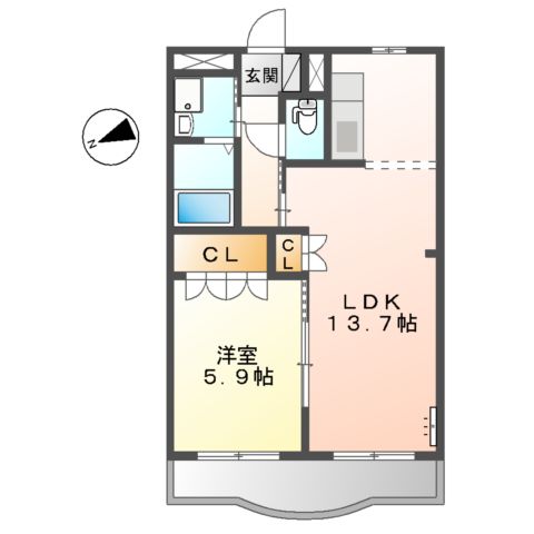 サンシャインスクエアの間取り