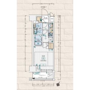 エステムコート横濱大通り公園の間取り