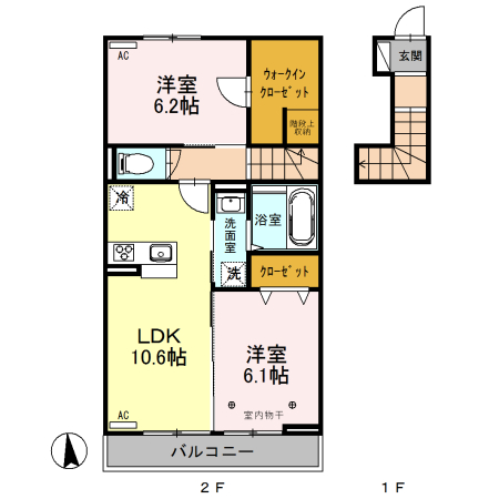 クレインVIの間取り