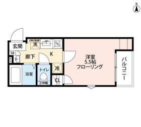 グランクオール京急蒲田・102号室の間取り