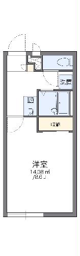 レオパレスピエール・104号室の間取り