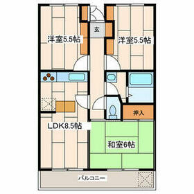 クレストヒルズの間取り