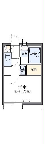 レオパレスモワ ピエスの間取り