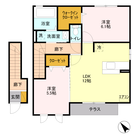 ティンカーベル Bの間取り