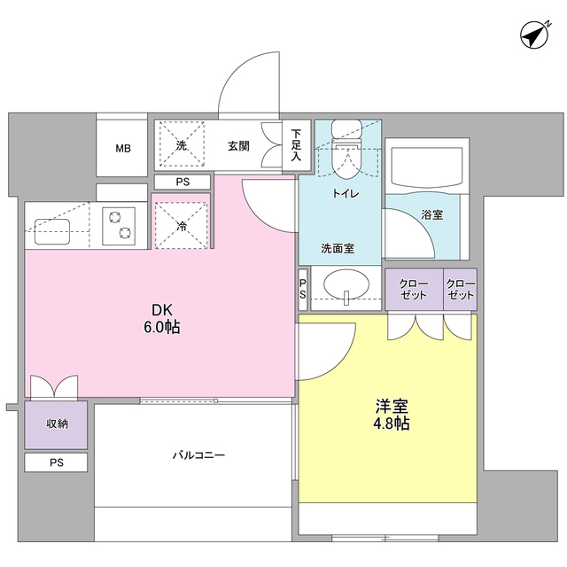 コンフォリア池袋DEUXの間取り