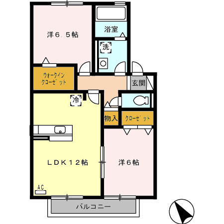コーポラス Ⅱの間取り