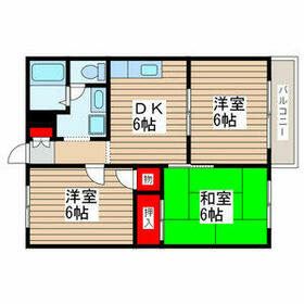 スクウェアーコートの間取り