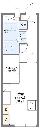 レオパレスKOJIMAⅢの間取り