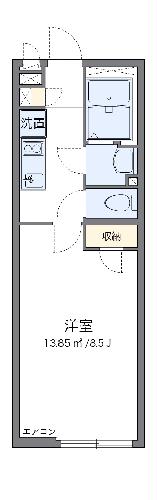 クレイノトウィンクルDの間取り