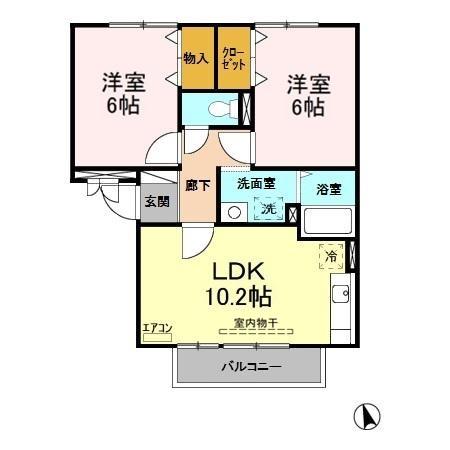 ハイライズ　壱番館の間取り