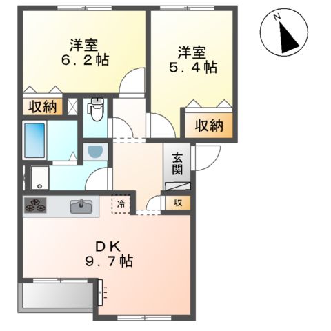 グランシャリオ大原の間取り