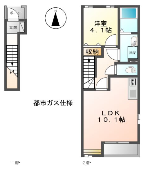 グランドスウェル-B(Grand Swell-B)の間取り