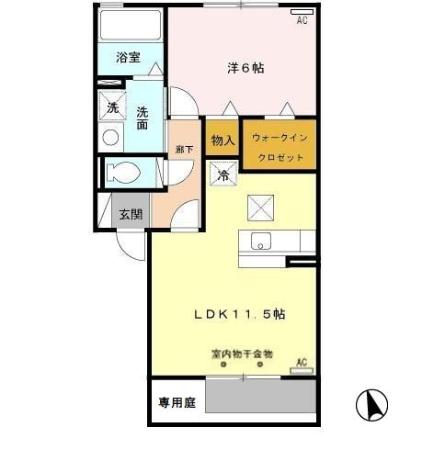 リビングタウン桃の里Cの間取り