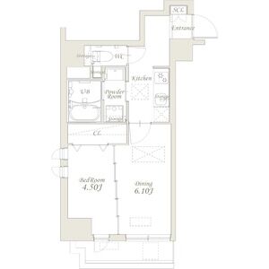 グランカーサ錦糸町 旧スプランディッド錦糸町Ⅰの間取り