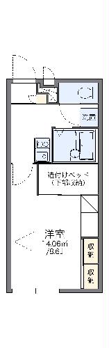 レオパレスフォンテーヌBの間取り
