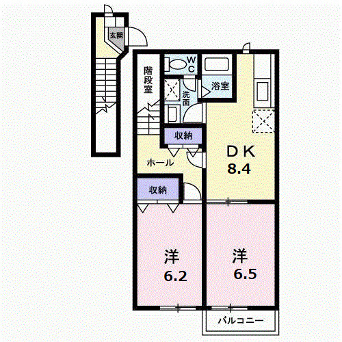レジデンス飛鳥の間取り