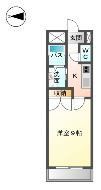 スターパレス谷上の間取り