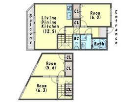 グランディール紫苑の間取り