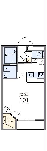 レオパレスKOMOTO足利の間取り