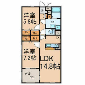 カモミーユの間取り