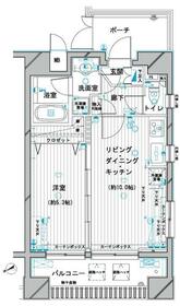 デュオ・スカーラ蒲田Ⅱの間取り